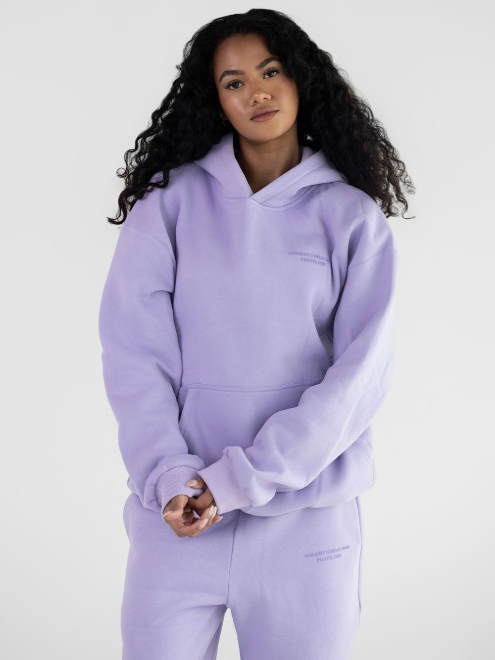 New Comfrt Hoodie Lavender Medium Pastel Collection